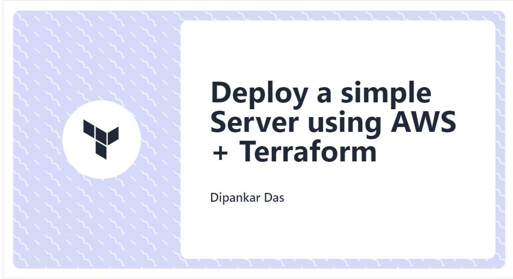 Deploy a simple server using AWS + Terraform