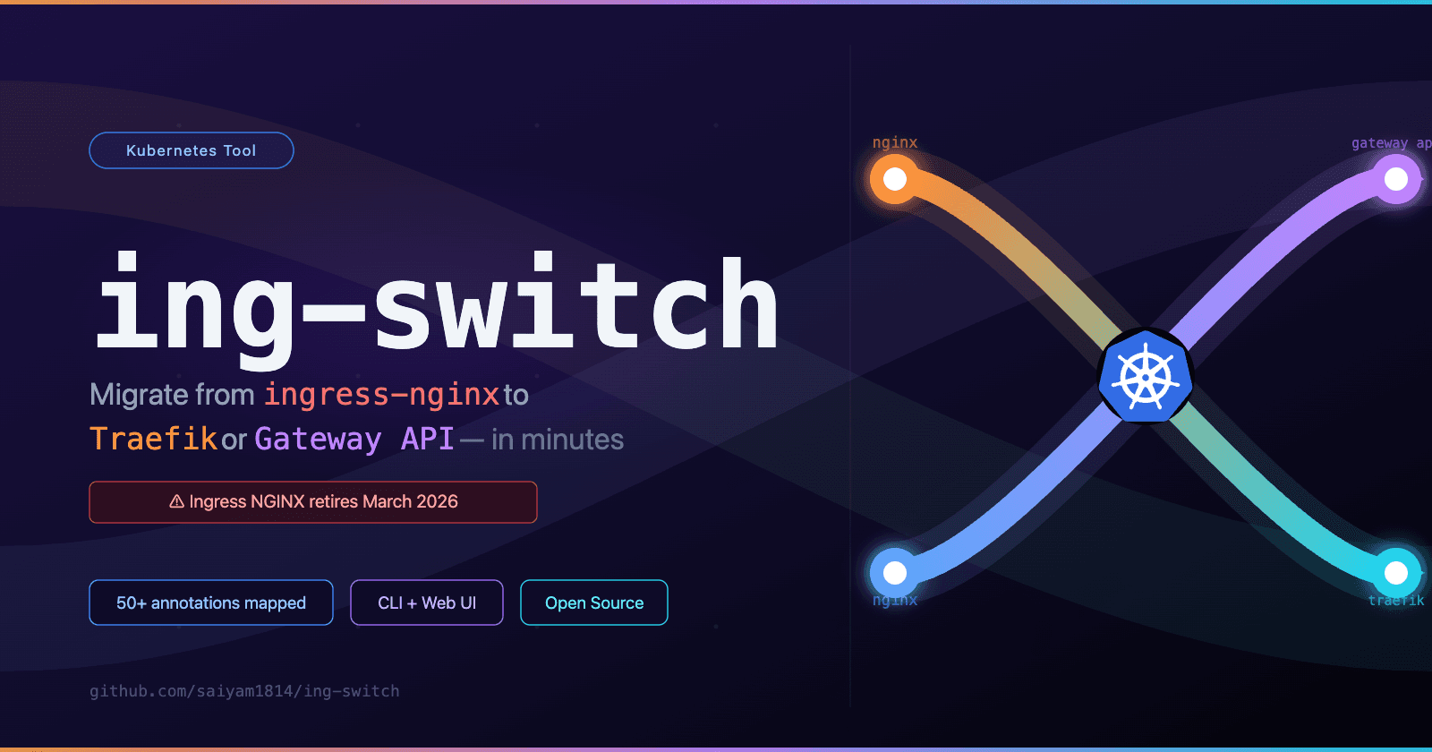 ing-switch: Migrate from Ingress NGINX to Traefik or Gateway API in Minutes, Not Days